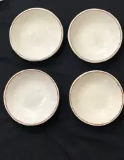 NIB Sundance Catalog Set 4 Midi Snack Bowls/Dishes 76578-BLNC Made in France