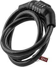 Biking Cable Lock | 4 Digit Biking Lock - Anti-Theft Protection, Portable Heavy Duty Lock for Scooter and Outdoor Equipment