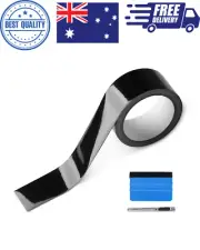 High-Gloss Black Vinyl Wrap Kit – 2"x30' Chrome Delete + Free Tool Kit