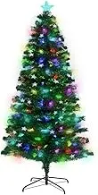 Christabelle Fibre Optic Christmas Tree 2.1m Pre Lit with Stars Xmas Decoration