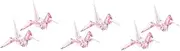 BESPORTBLE 3sets Origami Crane Model Decoration Acrylic Children's Birthday Present Creative Toys for Kids 2pcs*3