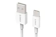 Orico ECU-10-WH 1m USB Type-A to Type-C Charge & Sync Cable White Fast Data Transfer