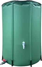 Rain Barrel Water Collector, Rainwater Collector Barrel, Foldable Water Collector with Tap - Garden Water Container for Rain Collection, Storage, Reuse, Water Saving