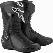 Alpinestars SMX-6 V3 Motorcycle Boots, black-white, Size 44 for Men Black White