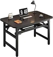 EqiEch Computer Desk, Foldable Computer Table, Ergonomic Office Desk, Gaming Desk, Multipurpose Writing Study Table,Installation Free, for Home, Office, Gaming (Black,100x60x75cm)