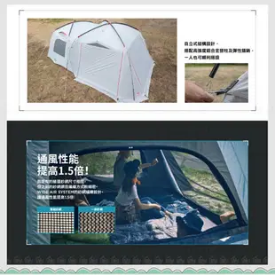 【Coleman 美國 TOUGH SCREEN 氣流循環 2-ROOM /LDX +】CM-39083/露營家庭帳/客廳帳