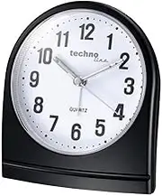 Technoline Geneva SL Large Arch Quartz Alarm Clock (Black)