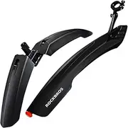 ROCKBROS Bike Fender Adjustable MTB Mud Guard Front/Rear Bicycle Fender Set Fits for Mountain Bike
