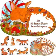 Wooden Smart Puzzle with Smart Pieces by FoxSmartBox - 145 + 25 pcs - Smart Fox