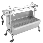 132LBS Hog Roast Machine BBQ Spit Roaster Rotisserie Grill Roasting Motor