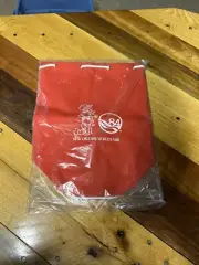 Vintage 1984 New Orleans World’s Fair Souvenir Drawstring Bag Red