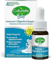 Culturelle Baby Grow + Thrive Probiotics + Vitamin D Drops | Supplements Good Bacteria Found in Breast Milk | Helps Promote a Healthy Immune System & Develop a Healthy Digestive System* | .30 fl. oz.