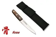 Kanetsune KB-237Hone - 140mm Carbon Steel Hone Knife (Rosewood Handle with Nylon Sheath)