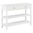 Wooden Console Table Kitchen Hallway Storage Drawers Rack Shelf Display