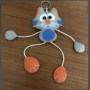 Handmade Whimsical Cat - Ornament