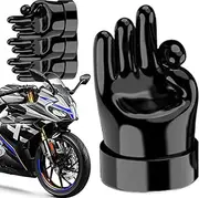 Rubber Valve Stem Cap | 4Piece Tire Stem Caps Middle Finger Valve Caps | Seal Air Caps Funny Rubber Tire Caps for Car & Motorcycle