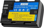 [MINSHI] LP-E6 Replacement Battery Compatible with Canon EOS 60D，EOS 5D Mark2, EOS 5DS, EOS 5DS R【7.2V 2700mAh】 High Performance Compatible Camera Battery 2023KA