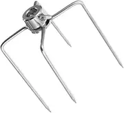 Rotisserie Forks Barbecue Accessory for Insertion and Removal for Grilling Camping and Outdoor Cooking