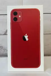 Apple iPhone 11 (PRODUCT) RED 64 GB BOX ONLY With Printed Insert Materials