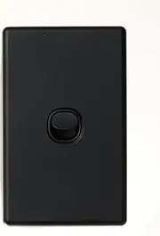 Beacon Lighting Lucci Power Gravity 1 Gang Switch Only in Matte Black