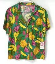 P.J salvage NWT whimsy collection pajama top medium Short Sleeve Sleepwear