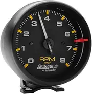 AUTO METER 2300 Autogage Tachometer, Black, 3.750 in.