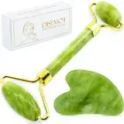 Jade Roller and Gua Sha Facial Tools Set Skin Care Face Roller for Puffiness