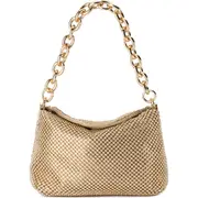 Olga Berg Skylar Ball Mesh Shoulder Bag in Gold at Nordstrom One Size