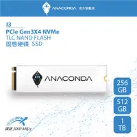 在飛比找有閑購物優惠-ANACOMDA巨蟒 PCIe Gen3x4 NVMe SS
