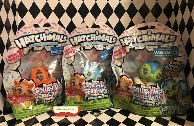 Hatchimals Hatchi-Mallows (3) Penguala Tigrette + Squishy Wave 1 New Exclusive