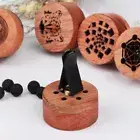Carved Aromatherapy Essential Oil Car Diffuser Car Aromatherapy Clip Wooden