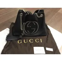 在飛比找蝦皮購物優惠-近全新 ❤️ GUCCI SOHO 立體大logo 卯釘 流