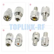 1pcs UHF PL-259 SO-239 Male Female to F Male Female RF Coaxial Connector Adapter