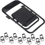PRETYZOOM 20pcs Folding Chair Table Tablet Holder Folding Phone Stand Mobile Phone Stand Mini Chair Ornament Tablet Support Stand Small Chair Toys Desk Phone Stand Plastic Doll House Puppet