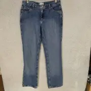 Wrangler Cash Jeans Women's 9/10 x 34 Light Blue Cowgirl Cut Western Pants