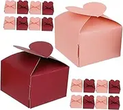 HOUDERCO 100 Pcs Box Cookie Boxes Paper Wedding Party Supplies Candy Favor Boxes Wedding Party Favor Boxes
