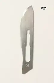 Sterile Surgical Scalpel Blades #21 Disposable Carbon Steel Dental Medical