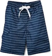 [Kanu Surf] Boys' Line Up Quick Dry UPF 50+ Beach Swim Trunk, Montego