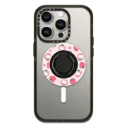 Snappy Ring Holder Mirror Snappy™ Ring Holder MagSafe Compatible Bichon Bibo Dog and Strawberry Bow Pattern