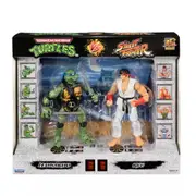 Teenage Mutant Ninja Turtles TMNT vs Street Fighter - Leonardo vs Ryu Action Pack
