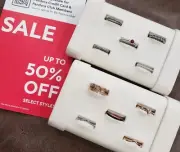 PANDORA JEWELRY - Silver & Rose Gold Rings - 50% OFF - SIZE 5 (50) - (Set of 10)