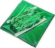 Vaguelly 1set Bad Witch Party Decoration Wicked Birthday Decorations Romantic Party Tablecloth Sequin Tablecloth Wicked Table Covers Valentine's Day Party Tablecloth Green