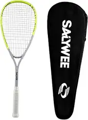 Squash Racket with Carbon Fiber Frame and Carrying Bag for Beginners Indoor Outdoor Use