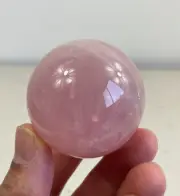 Rose Quartz Crystal Sphere High Grade S186