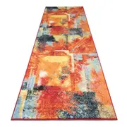 Galaxy Colourful Contemporary Runner - 246 Multi 80x300 cm