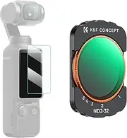 K&F Concept Variable ND Filter for DJI Osmo Pocket 3 Creator Combo, ND2-32 Neutral Density VND Filter, Magnetic Installation, Multi-Coated Optical Glass