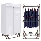 Portable Electric Clothes Dryer 1500W 15KG Indoor Dorms Warm Air Drying Wardrobe