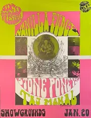 VANILLA FUDGE & TAJ MAHAL in Santa Barbara, CA (1968) POSTER, 1ST PRINTING!