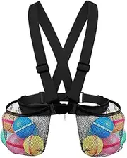 Beach Bag for Kids, Adjustable Mesh Backpack, Large-Capacity Travel Tote with Sturdy Buckle, Breathable Vacation Swimming Supplies for Sports, Dance, Hot Pink and Black