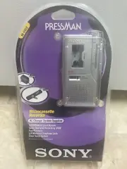 Vintage 2001 SONY PRESSMAN Micro Cassette Recorder Model M-645V NEW Package Rare
